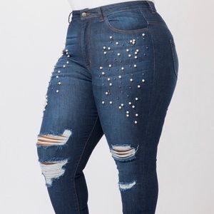 Ripped Jeans with embellishments